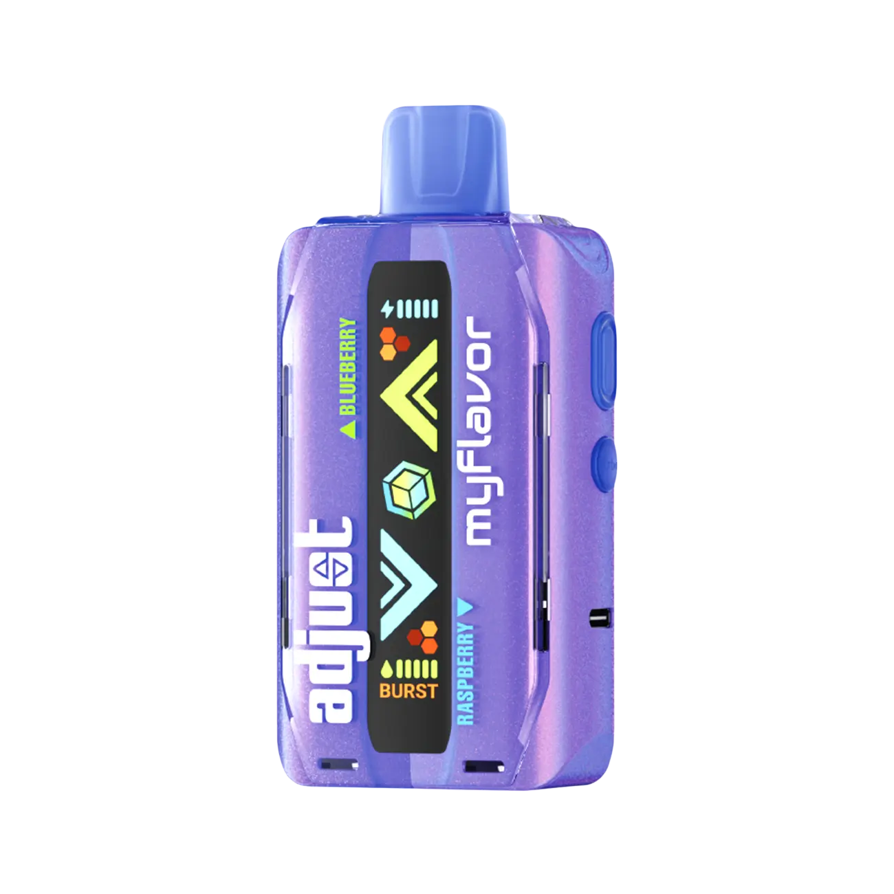 Adjust MyFlavor 40K Disposable Vape in Black Razz Baja flavor – a bold blend of black raspberry and tropical Baja notes