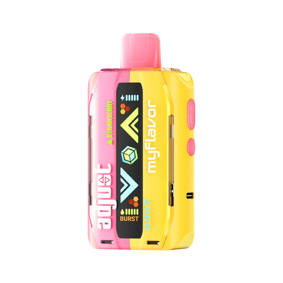 Adjust MyFlavor 40K Disposable Vape in Strawberry Banana flavor – a classic combination of sweet strawberry and creamy banana