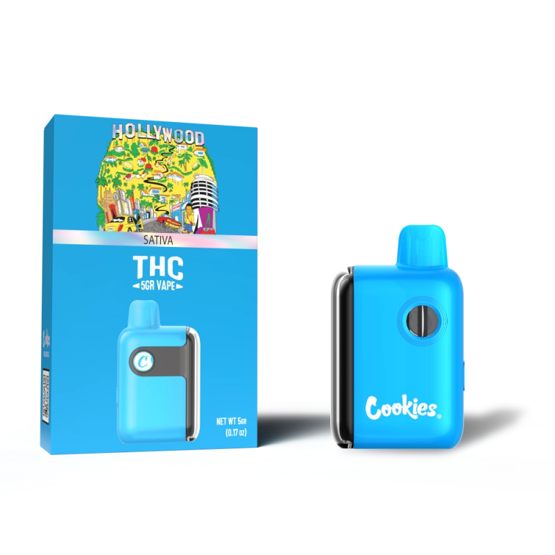 Cookies THC-A Hollywood disposable 5G Sativa with star-quality flavor and cerebral energizing high