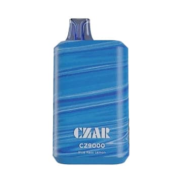 Czar CZ9000 Blue Razz Lemon disposable vape with sweet blue raspberry and zesty lemon blend