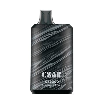 Czar CZ9000 Cranberry Grape disposable vape with sweet grape and tart cranberry balance