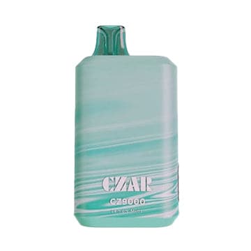 Czar CZ9000 Lemon Mint disposable vape with citrus lemon and smooth mint chill