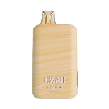 Czar CZ9000 Peach Ice disposable vape with ripe peach flavor and icy menthol finish