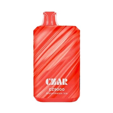 Czar CZ9000 Watermelon Ice disposable vape with chilled watermelon and smooth icy exhale