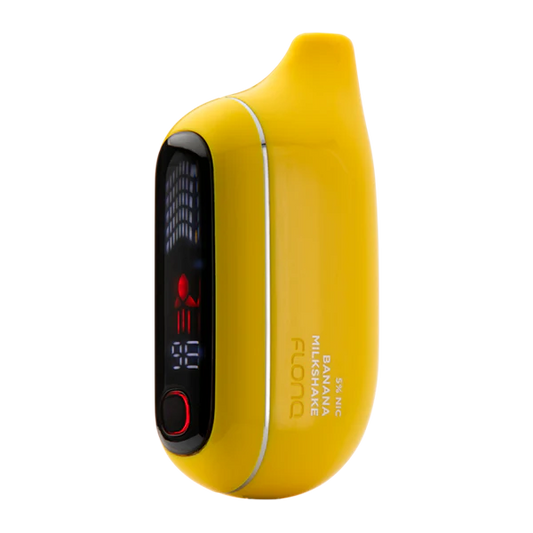 Flonq Max Pro Banana Milkshake disposable vape with creamy banana and smooth dessert flavor