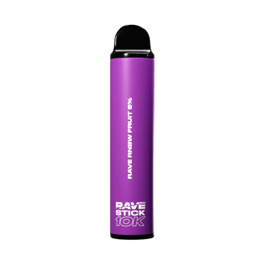 Fume RNBW Rave Stick 10K Rave Rnbw Fruit with mixed rainbow fruit candy flavor and party-ready sweetness