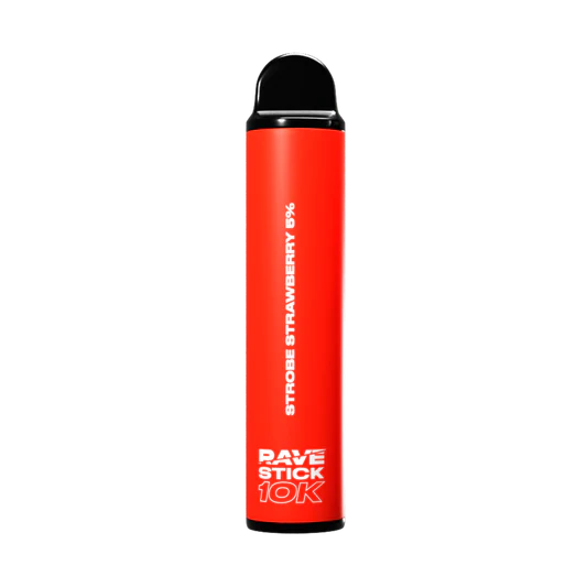 Fume RNBW Rave Stick 10K Strobe Strawberry with bright berry flavor and candy sweet rhythm