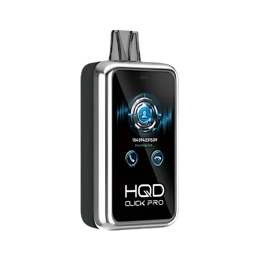 HQD Click Pro 30000 Black Ice disposable vape with bold dark berry flavor and icy menthol finish