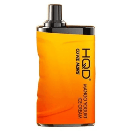 HQD Mars 8000 Mango Yogurt Ice Cream Disposable Vape with a creamy mango flavor