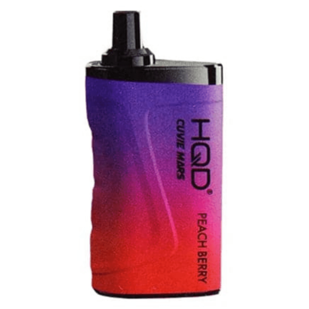 HQD Mars 8000 Peach Berry Disposable Vape with a sweet peach and mixed berry taste