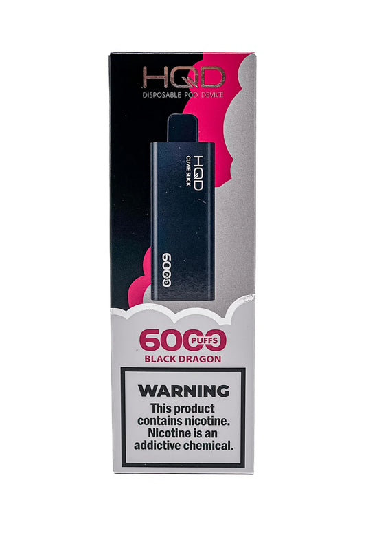 HQD Slick 6000 Black Dragon Disposable Vape with a bold and exotic fruit blend
