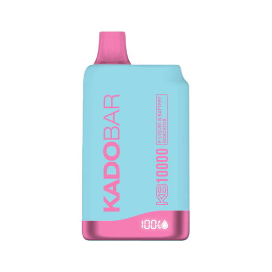Kado Bar KB10000 Bougie Blue Raz disposable vape with tangy blue raspberry and candy twist