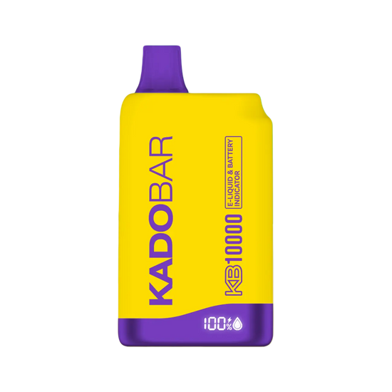 Kado Bar KB10000 Tropical Rainbow Blast disposable vape with colorful tropical fruit medley and candy finish