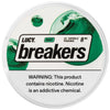 Lucy Breakers nicotine pouches in Mint flavor, delivering a crisp and refreshing minty burst for a clean, cooling sensation