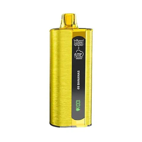 Nicky Jam x Fume 10000 69 Bananas disposable vape with sweet ripe banana candy flavor