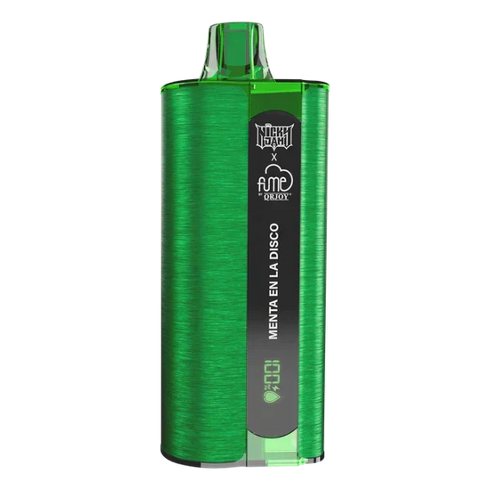 Nicky Jam x Fume 10000 Menta En La Disco disposable vape with bold mint and icy disco night chill