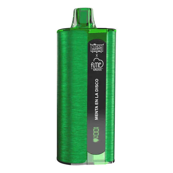 Nicky Jam x Fume 10000 Menta En La Disco disposable vape with bold mint and icy disco night chill
