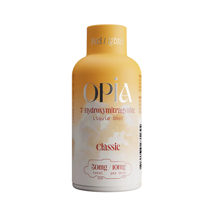 Opia Classic 7-Hydroxymitragynine liquid shot with neutral taste and high-potency kratom extract