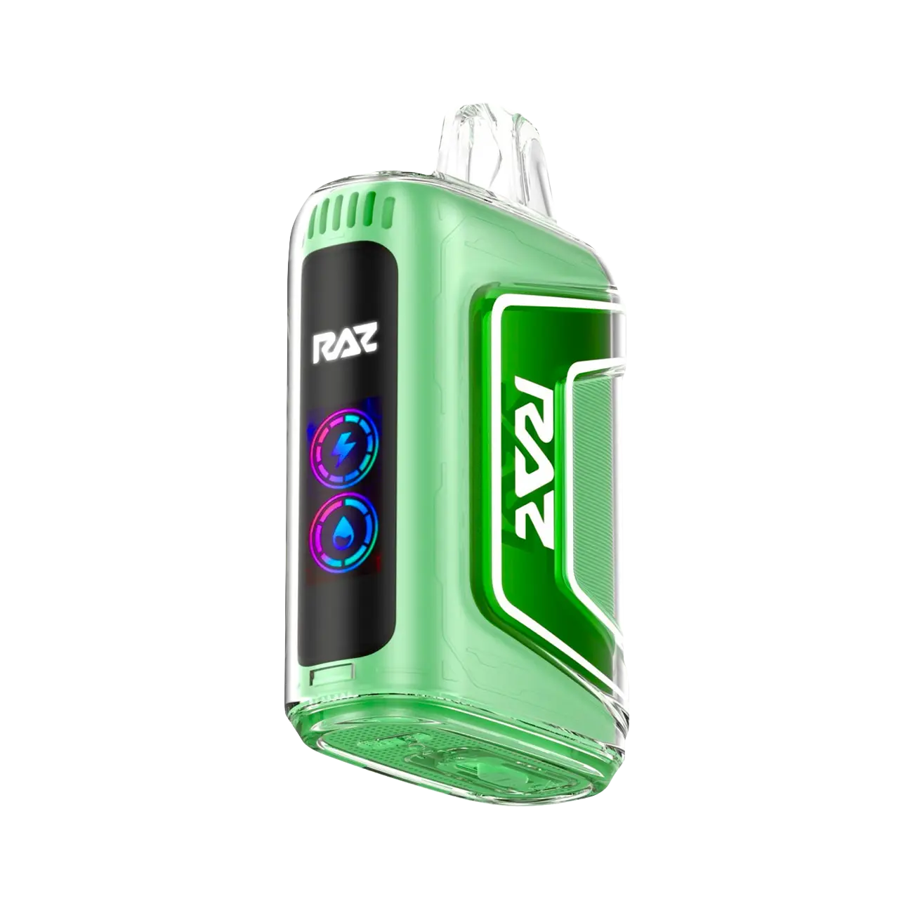 Raz Zero Nicotine TN9000 Disposable Vape in Miami Mint flavor, delivering a smooth and refreshing minty taste with a cool exhale