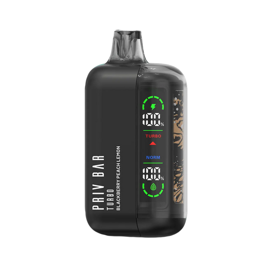 Smok Priv Bar Turbo Blackberry Peach Lemon disposable vape with bold blackberry sweet peach and zesty lemon