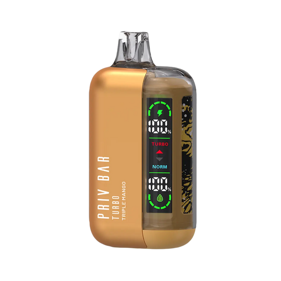 Smok Priv Bar Turbo Triple Mango disposable vape with rich layered mango and tropical fruit explosion