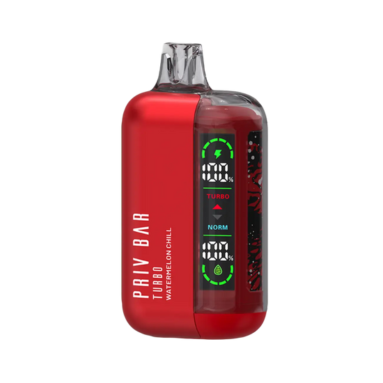 Smok Priv Bar Turbo Watermelon Chill disposable vape with cool watermelon and icy smooth exhale