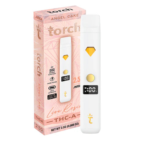 Torch Live Rosin THC A 2.5g Angel Cake – Sweet and creamy flavor with a relaxing finish