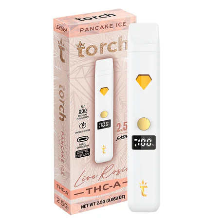 Torch Live Rosin THC A 2.5g Pancake Ice – Sweet and buttery flavor with a crisp finish