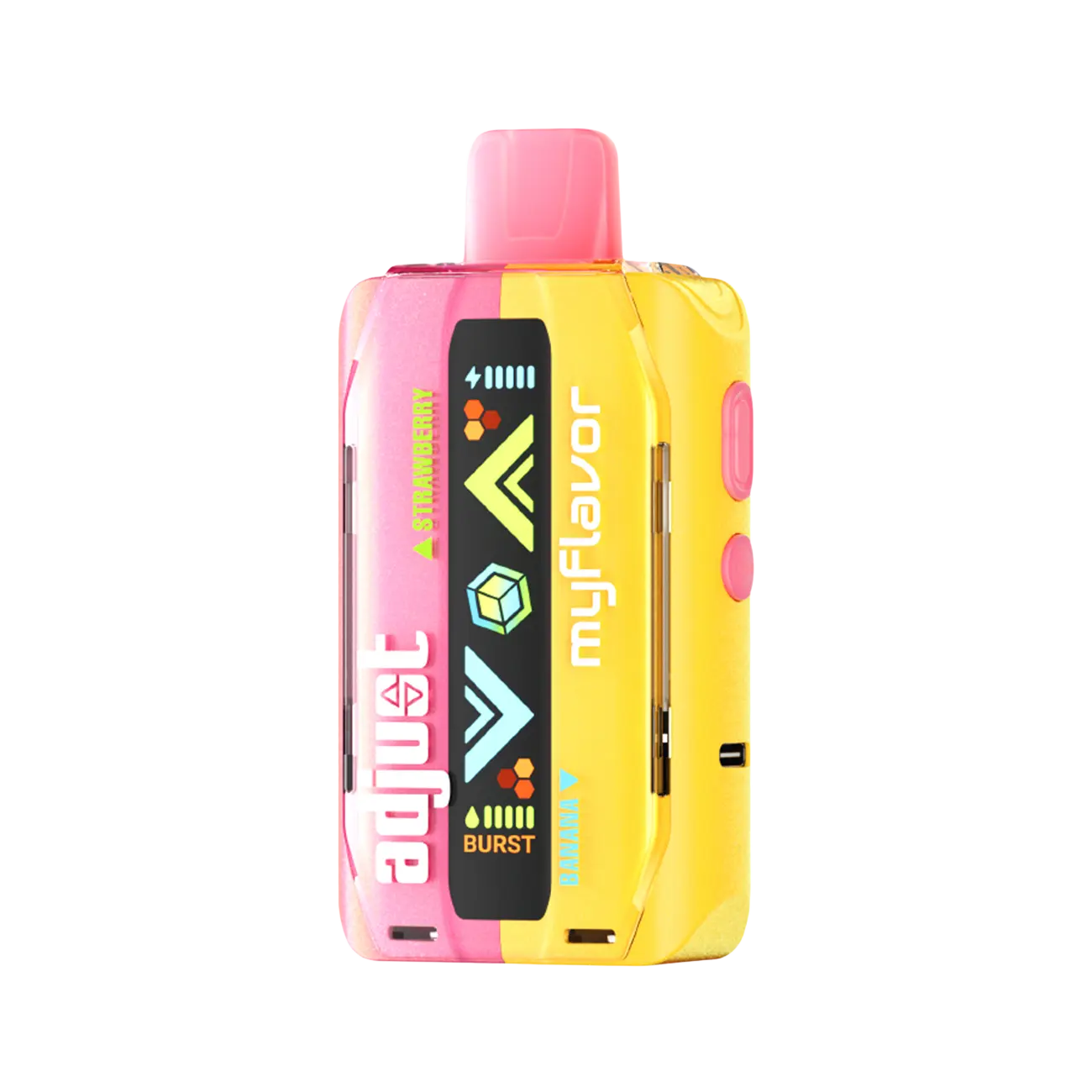 Adjust MyFlavor 40K Disposable Vape in Strawberry Banana flavor – a classic combination of sweet strawberry and creamy banana