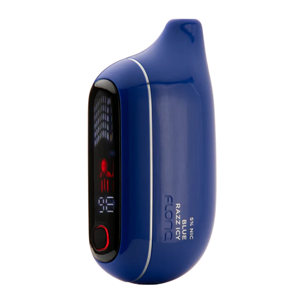 Flonq Max Pro Blue Razz Icy disposable vape with tangy blue raspberry and icy menthol finish