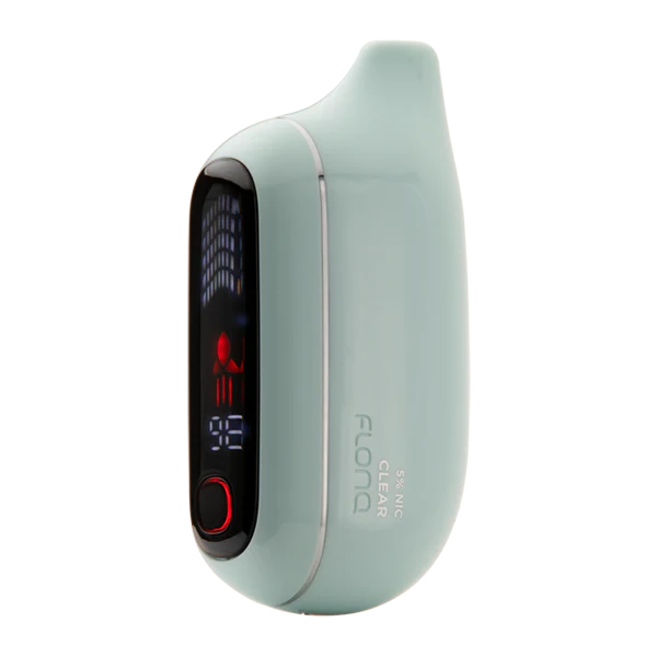 Flonq Max Pro Clear disposable vape with smooth neutral flavor and clean cooling sensation