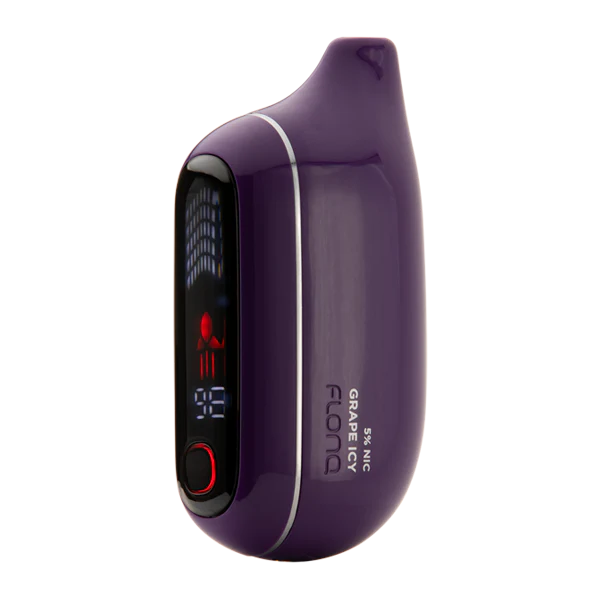 Flonq Max Pro Grape Icy disposable vape with juicy grape and a cool icy finish