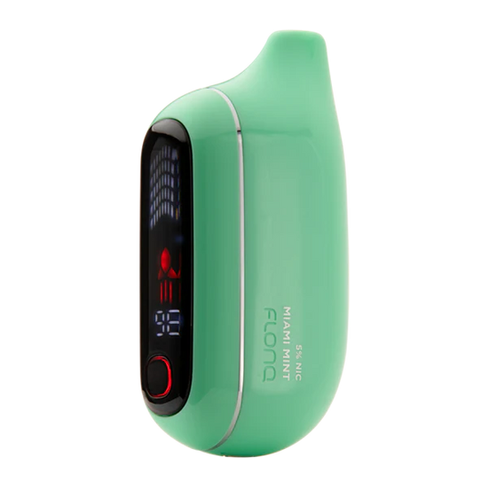 Flonq Max Pro Miami Mint disposable vape with chill mint flavor inspired by Miami breeze