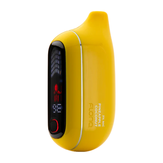 Flonq Max Pro Pineapple Coconut disposable vape with tropical pineapple and smooth coconut blend