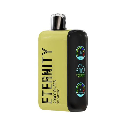Fume Eternity Peach Banana 20000 disposable vape with a smooth blend of ripe peach and creamy banana