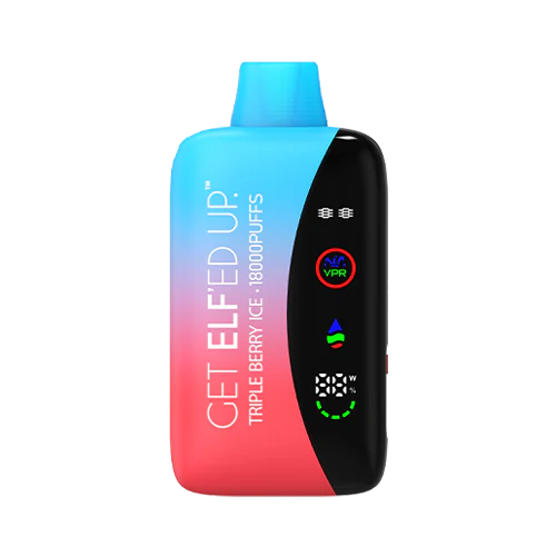 Get Elf’ed Up VPR 18000 Triple Berry Ice disposable vape with mixed berry blend and icy menthol finish
