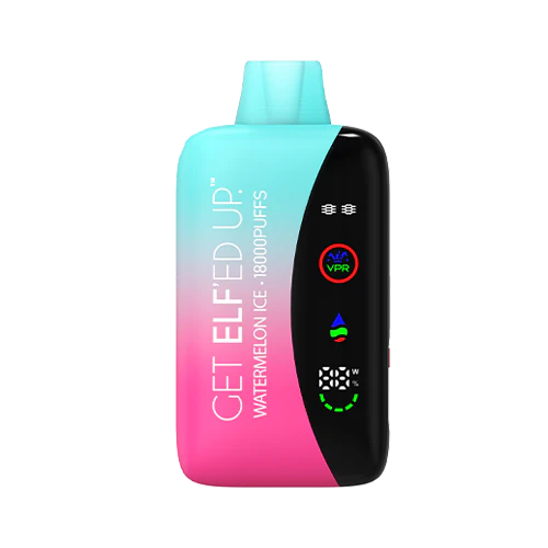Get Elf’ed Up VPR 18000 Watermelon Ice disposable vape with juicy watermelon and cool icy exhale