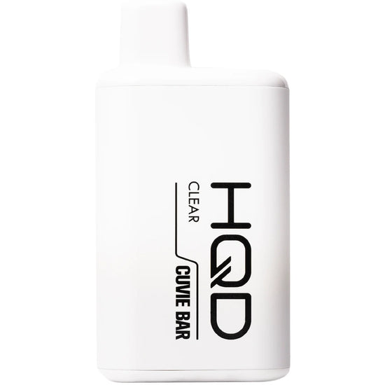 HQD Cuvie Bar 7000 Clear Disposable Vape offering a pure and smooth nicotine experience