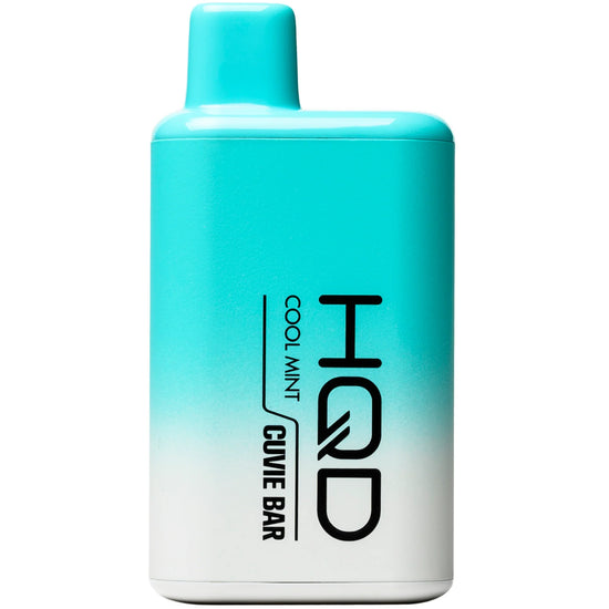 HQD Cuvie Bar 7000 Cool Mint Disposable Vape with an icy fresh mint sensation