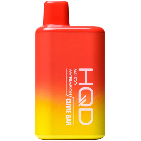HQD Cuvie Bar 7000 Mango Watermelon Disposable Vape with a juicy mango and watermelon combination