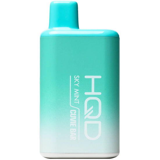 HQD Cuvie Bar 7000 Sky Mint Disposable Vape with a smooth and airy minty finish