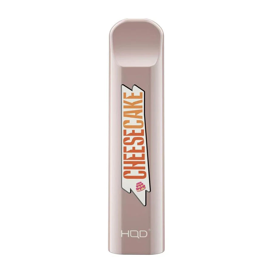 HQD Cuvie Cheesecake Disposable Vape Device with a creamy and sweet cheesecake dessert flavor