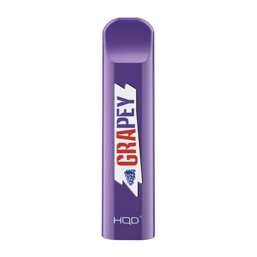 HQD Cuvie Grapey Disposable Vape Device featuring a sweet and juicy grape flavor