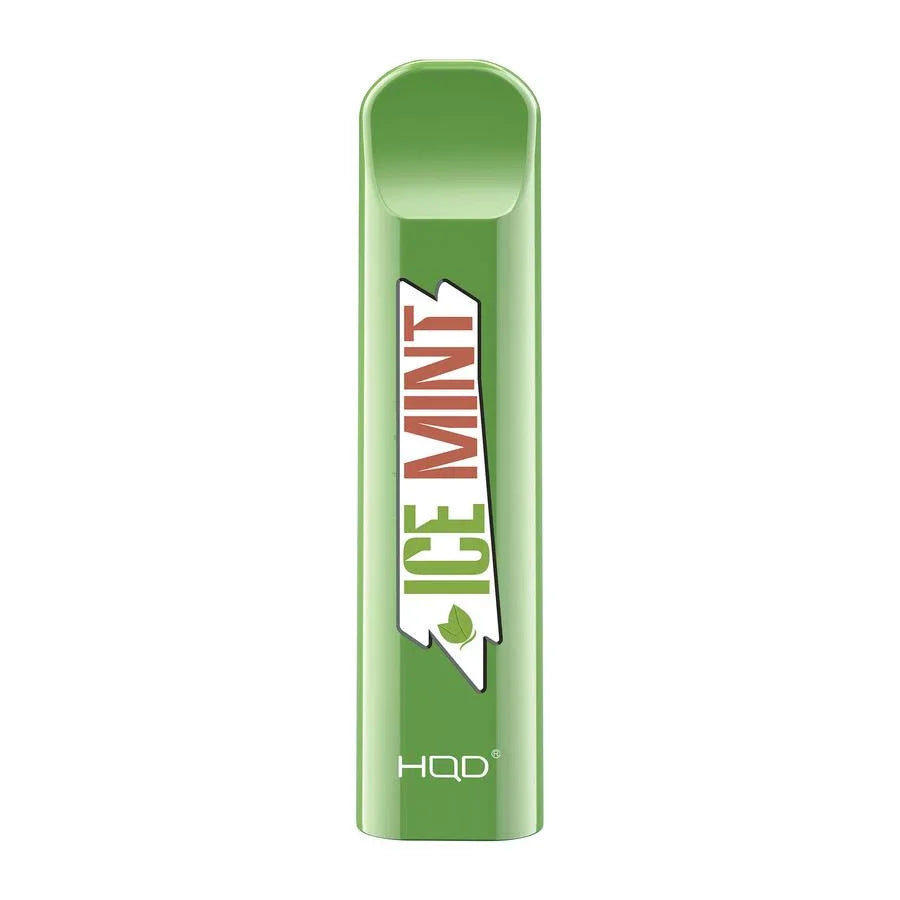 HQD Cuvie Ice Mint Disposable Vape Device with a crisp and refreshing minty taste