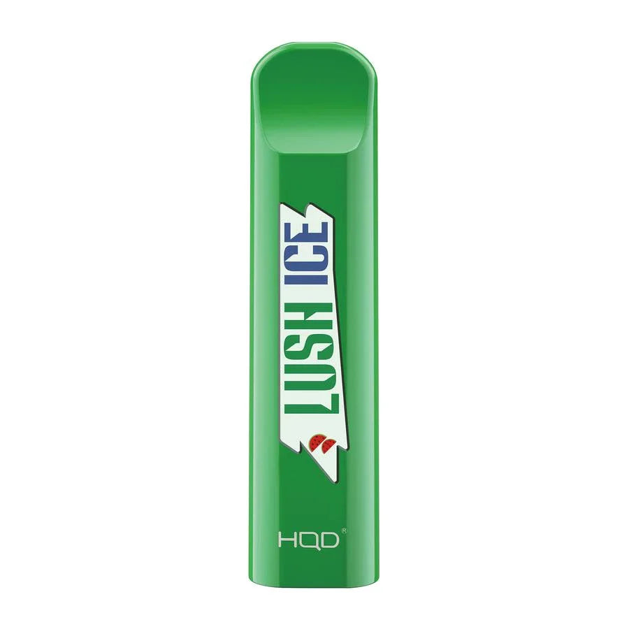 HQD Cuvie Lush Ice Disposable Vape Device featuring a refreshing watermelon and menthol mix