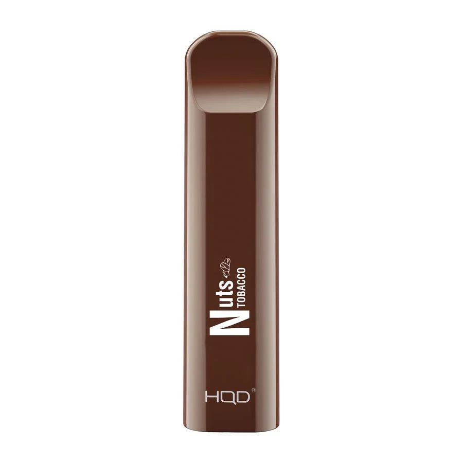 HQD Cuvie Nuts Tobacco Disposable Vape Device with a rich tobacco flavor and nutty undertones