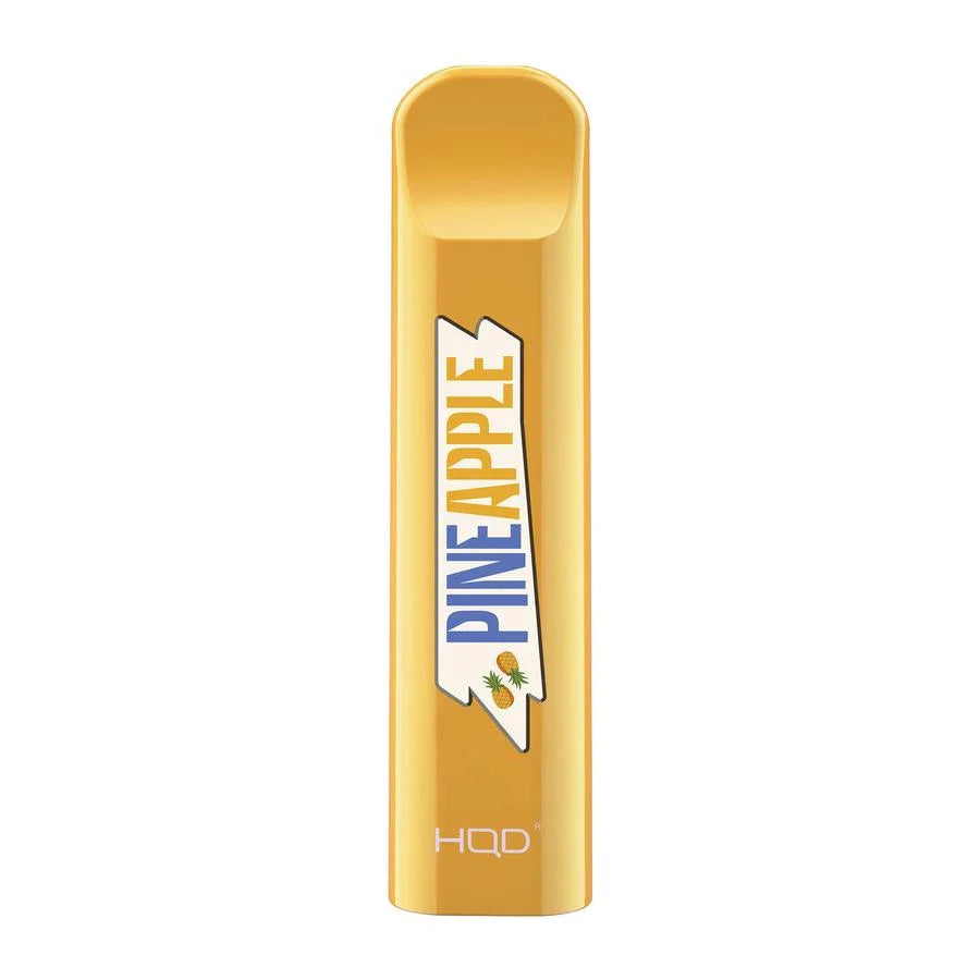 HQD Cuvie Pineapple Disposable Vape Device offering a tropical and sweet pineapple burst