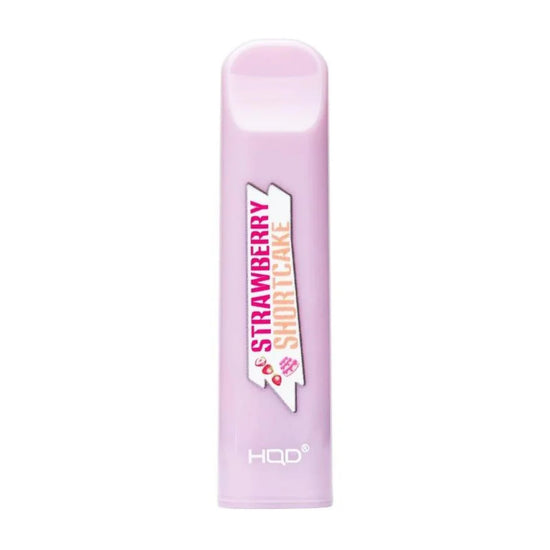 HQD Cuvie Strawberry Shortcake Disposable Vape Device with a rich and creamy dessert flavor