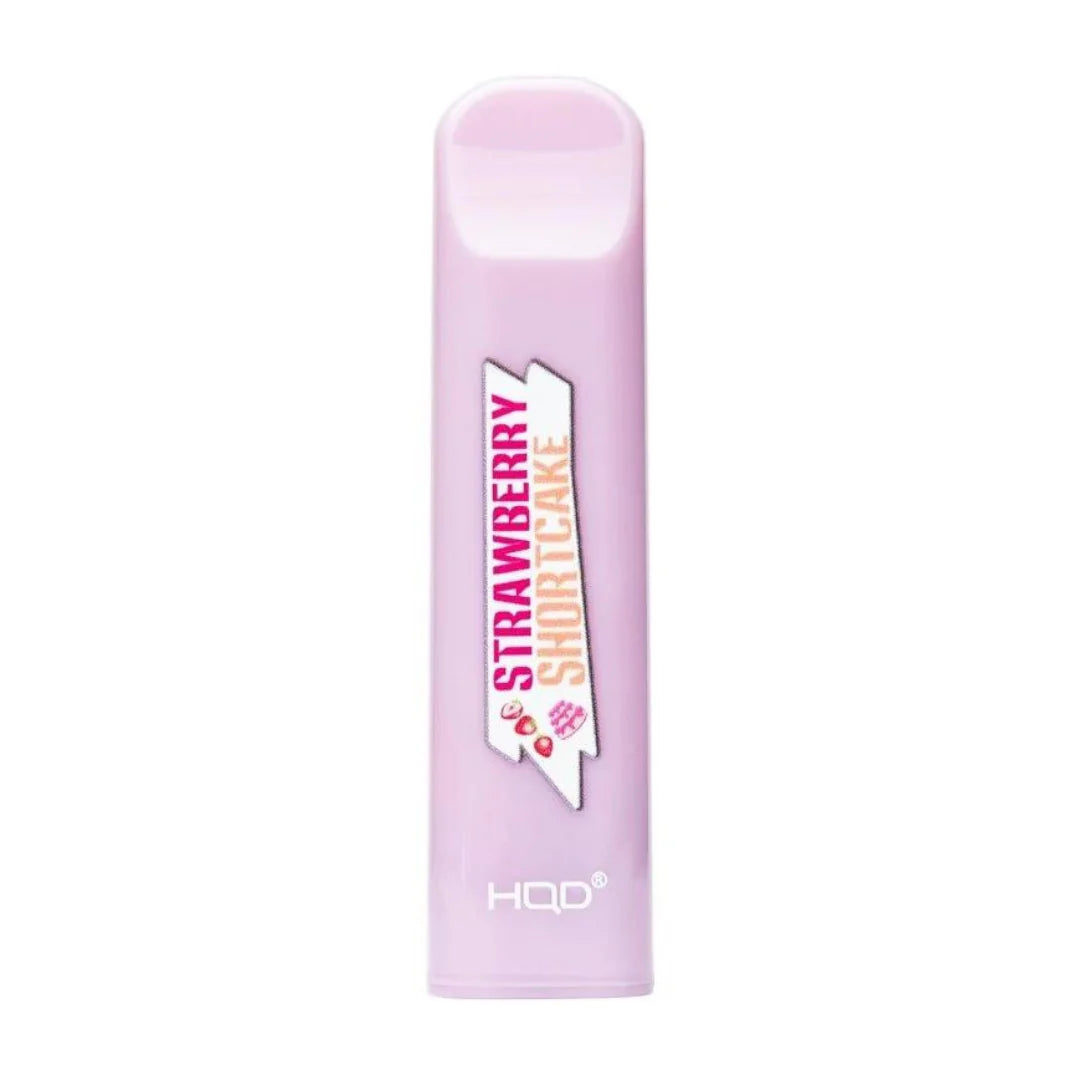 HQD Cuvie Strawberry Shortcake Disposable Vape Device with a rich and creamy dessert flavor