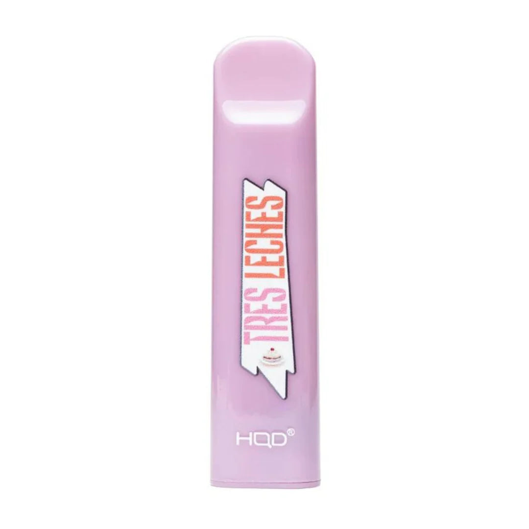 HQD Cuvie Tres Leches Disposable Vape Device with a sweet and creamy milk cake flavor